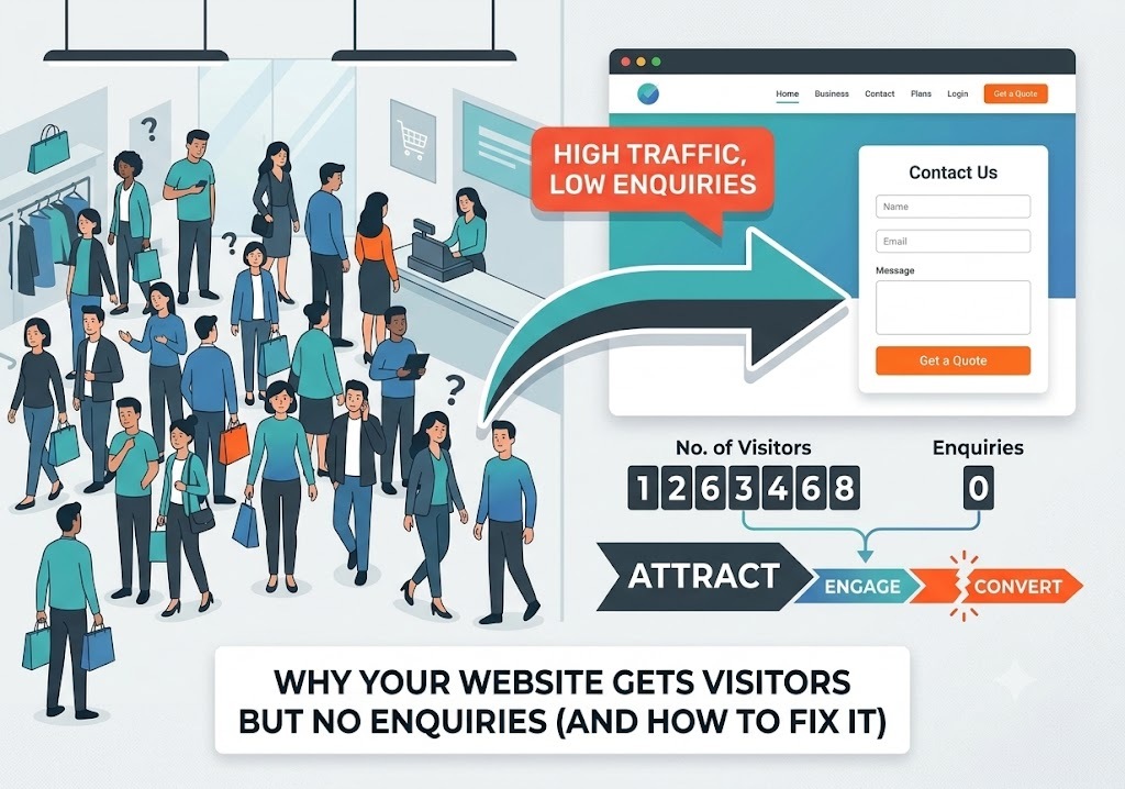 Why Your Website Gets Visitors But No Enquiries
